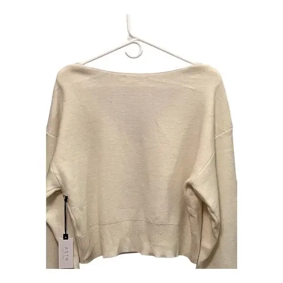 ASTR the Label Ivory Cardigan Sweater Size XL NWT - Picture 4 of 7